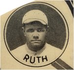 1916 BOSTON RED SOX "AMERICAN LEAGUE/WORLD'S CHAMPIONS" W/BABE RUTH AMAZING ADVERTISING BUTTON.