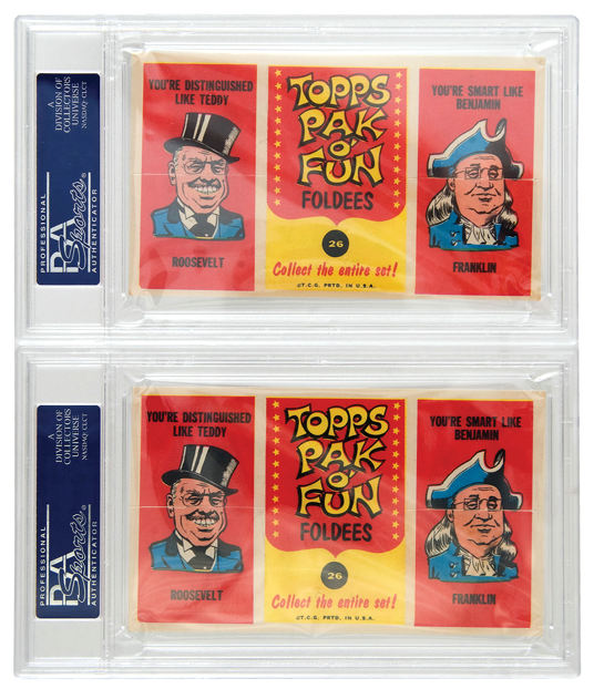 Hake S Topps Foldees Psa Graded Cards Featuring Babe Ruth