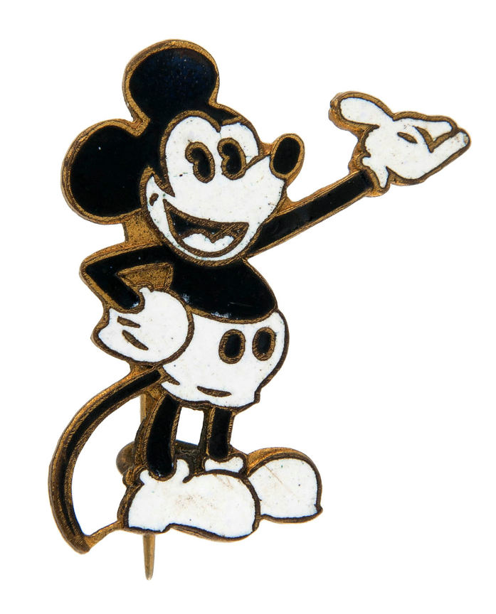 Hake S Mickey Mouse Enamel On Brass Rare Pin From The Early S