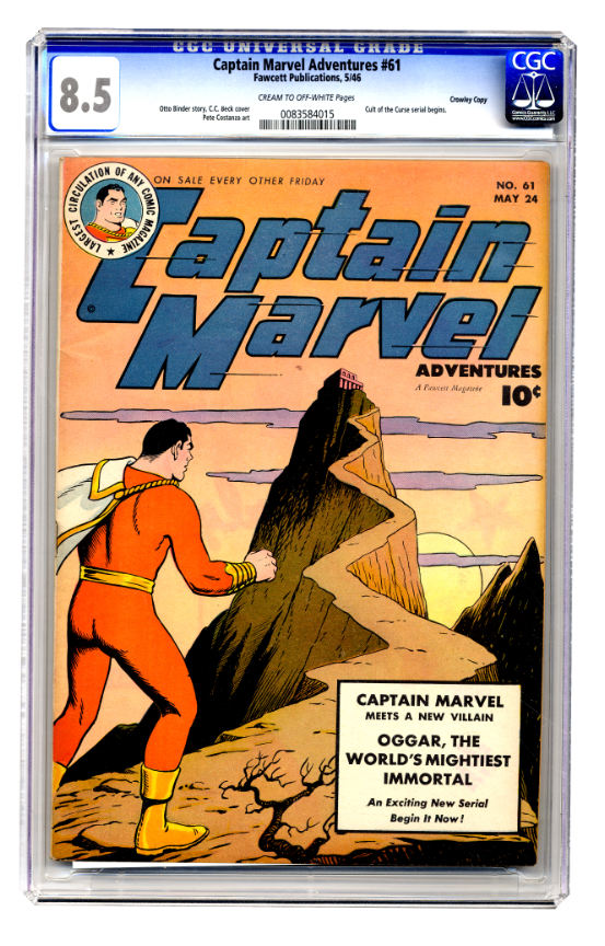 Hake S Captain Marvel Adventures May Cgc Cream To Off