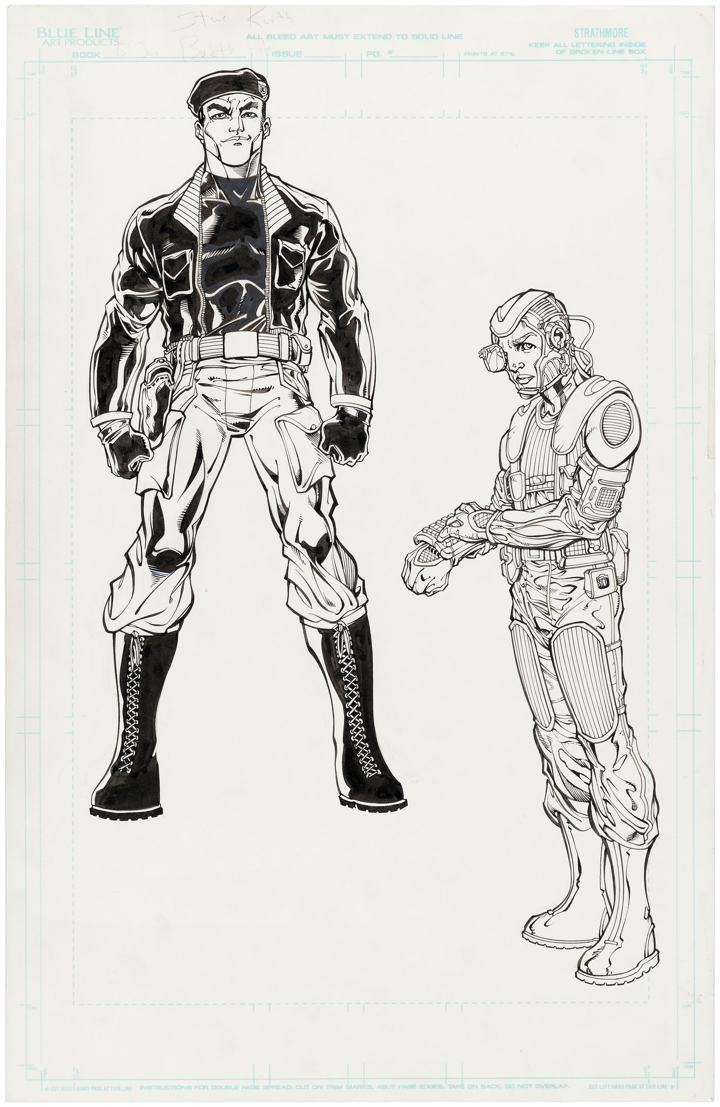 Hake S G I JOE 12 G I JOE BATTLES FILES ORIGINAL ART TRIO