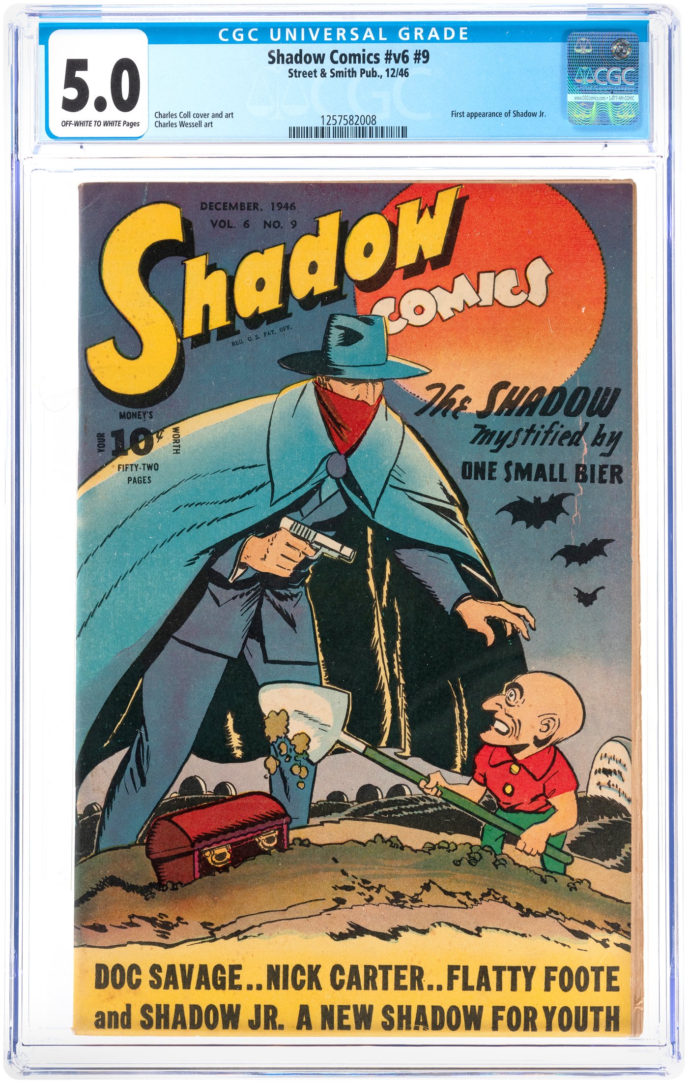 Hake S Shadow Comics V December Cgc Vg Fine First