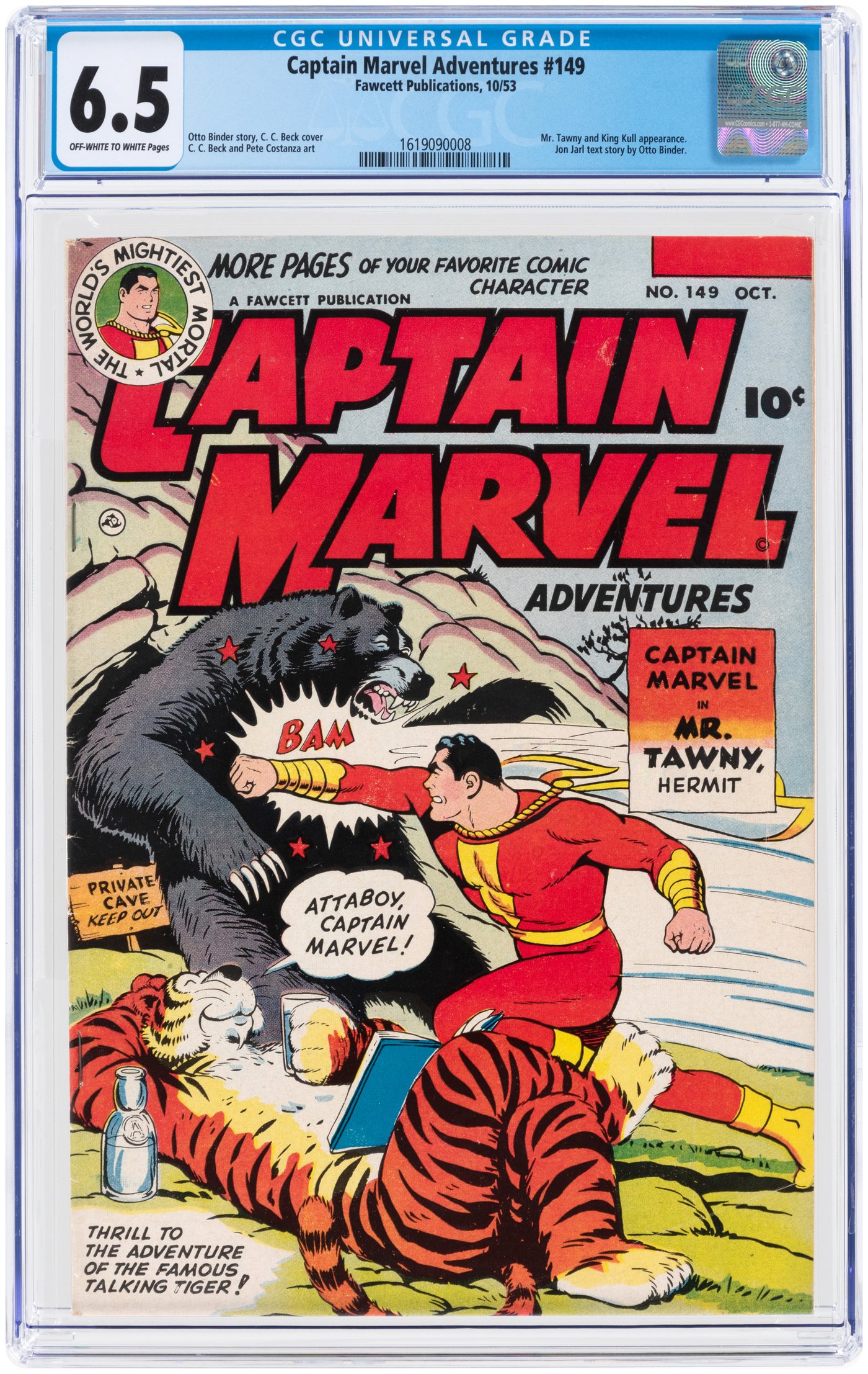 Hake S Captain Marvel Adventures October Cgc Fine