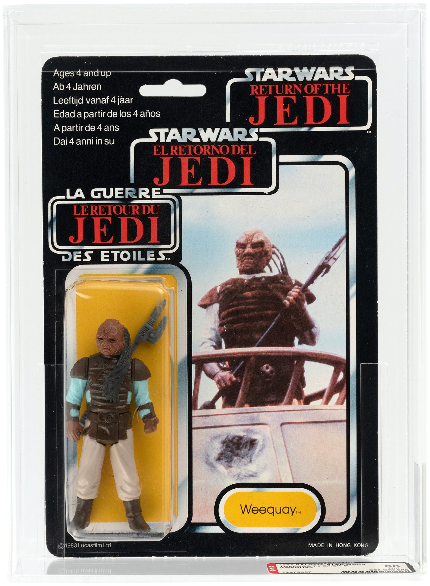 Hake S PALITOY STAR WARS RETURN OF THE JEDI WEEQUAY TRI LOGO 70