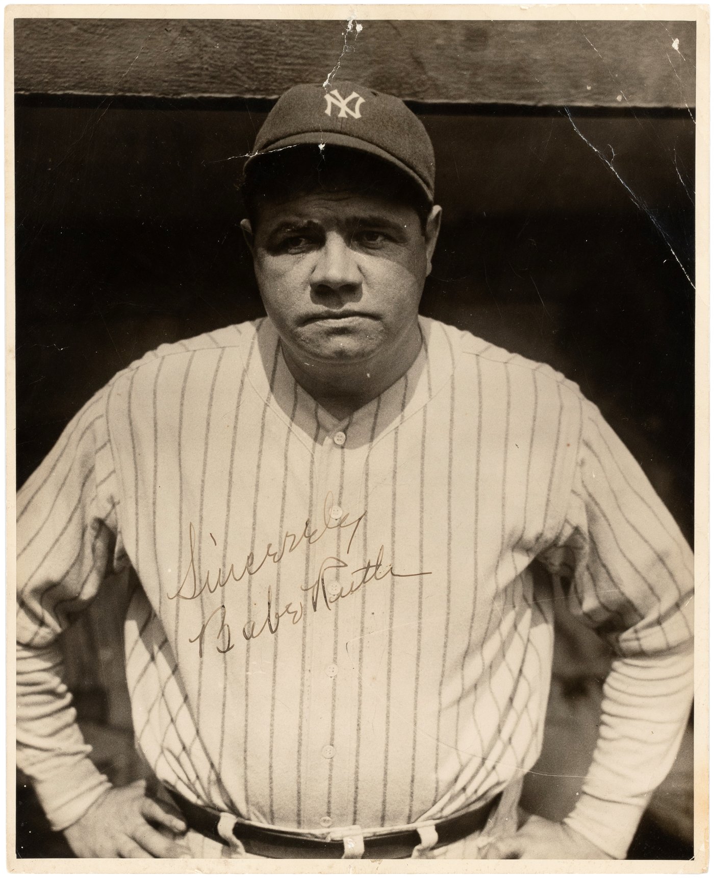 Hake S Babe Ruth Hof Signed S Original Photo By Cosmo Sileo