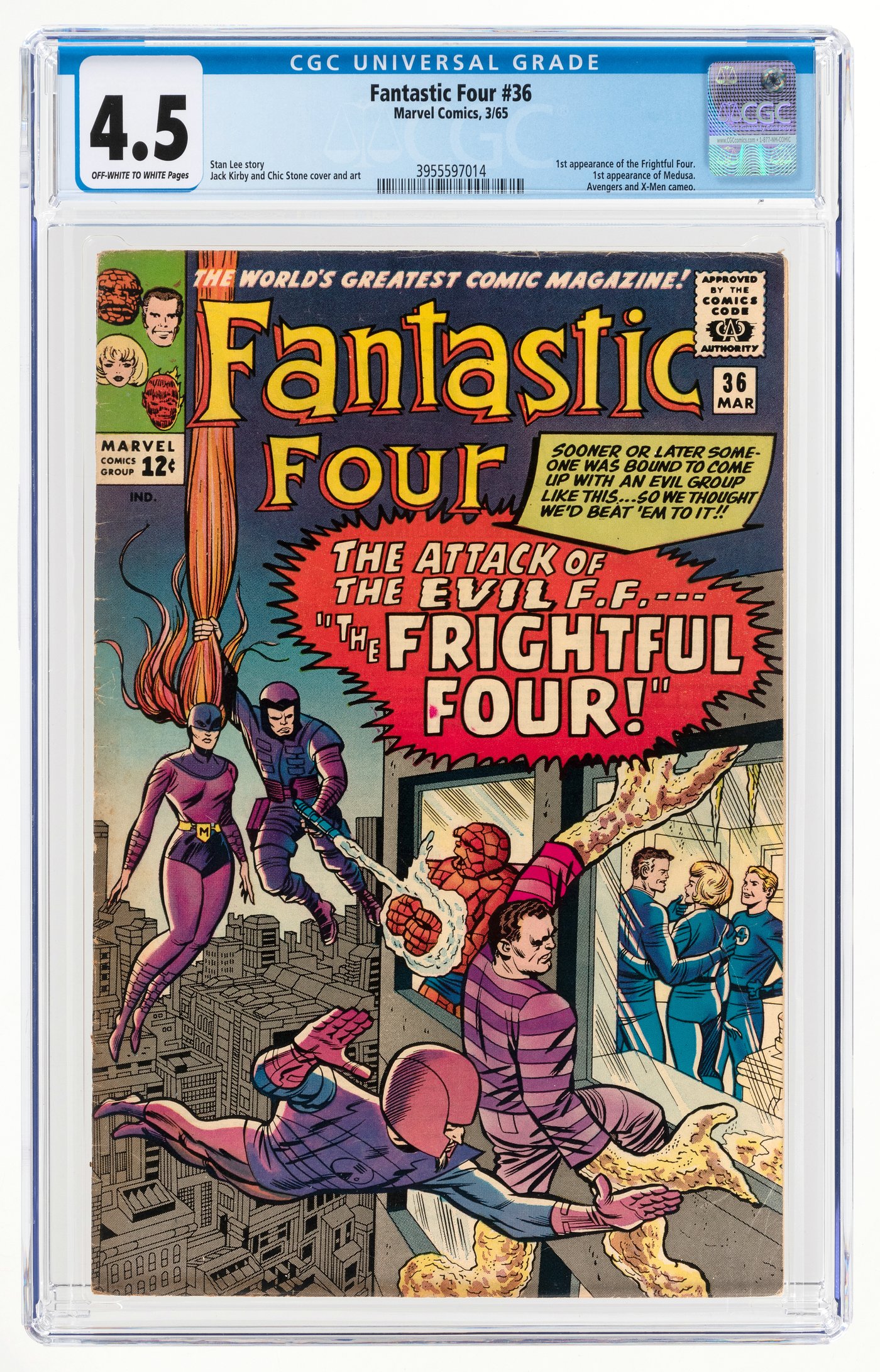 Hake S Fantastic Four March Cgc Vg First Frightful Four