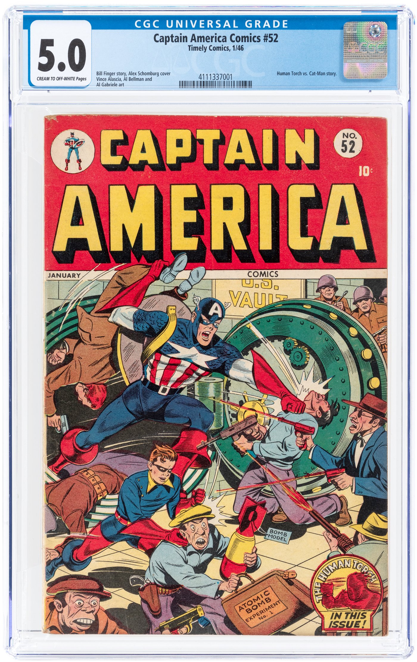 Hake S Captain America Comics January Cgc Vg Fine