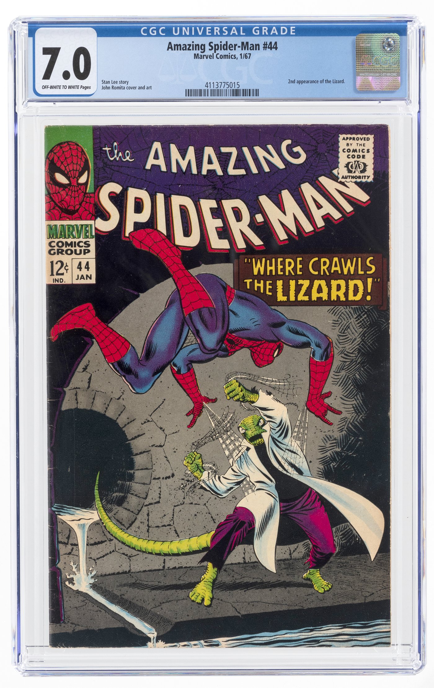 Hake S Amazing Spider Man January Cgc Fine Vf