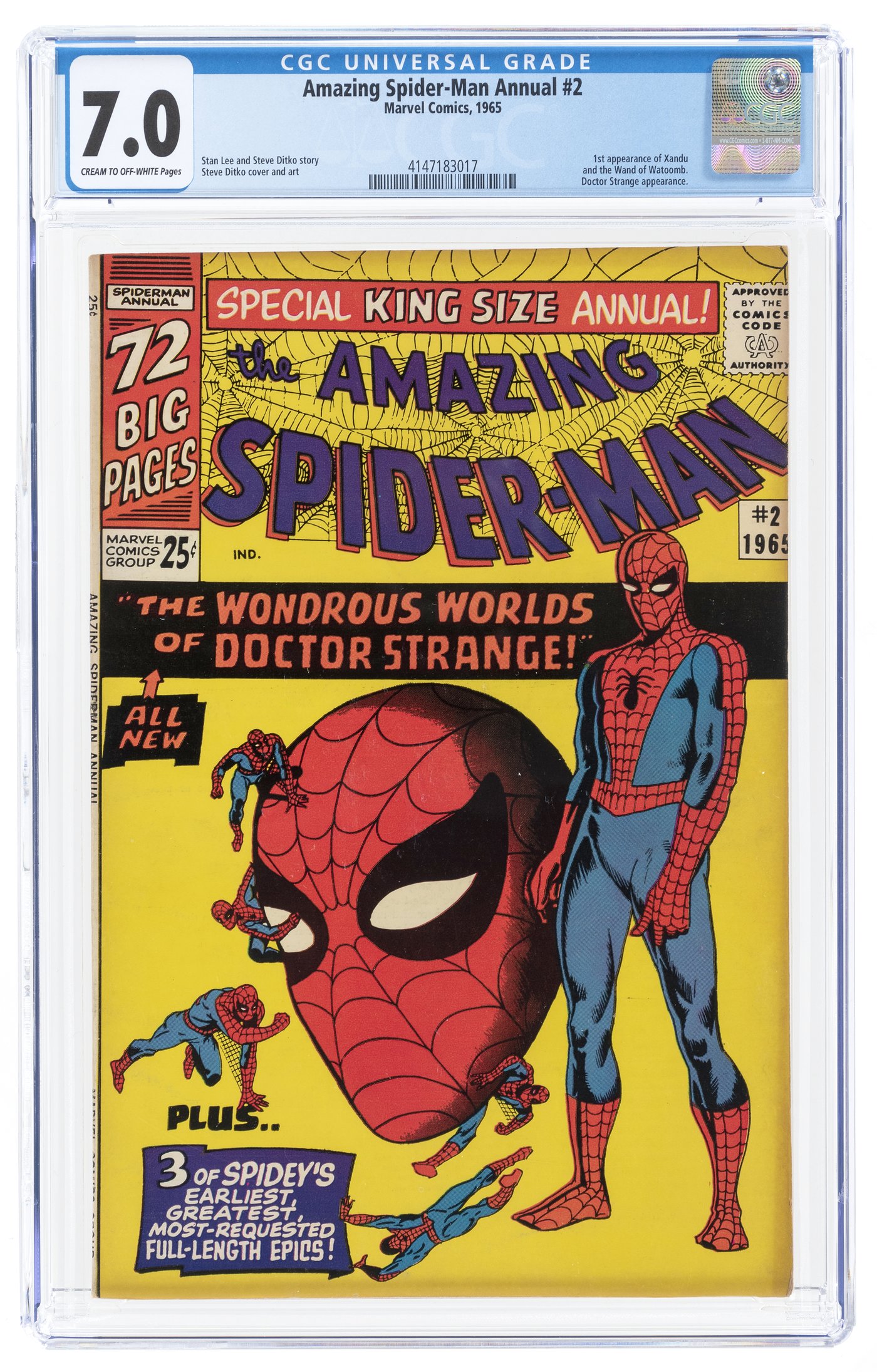 Hake S Amazing Spider Man Annual Cgc Fine Vf First Xanadu