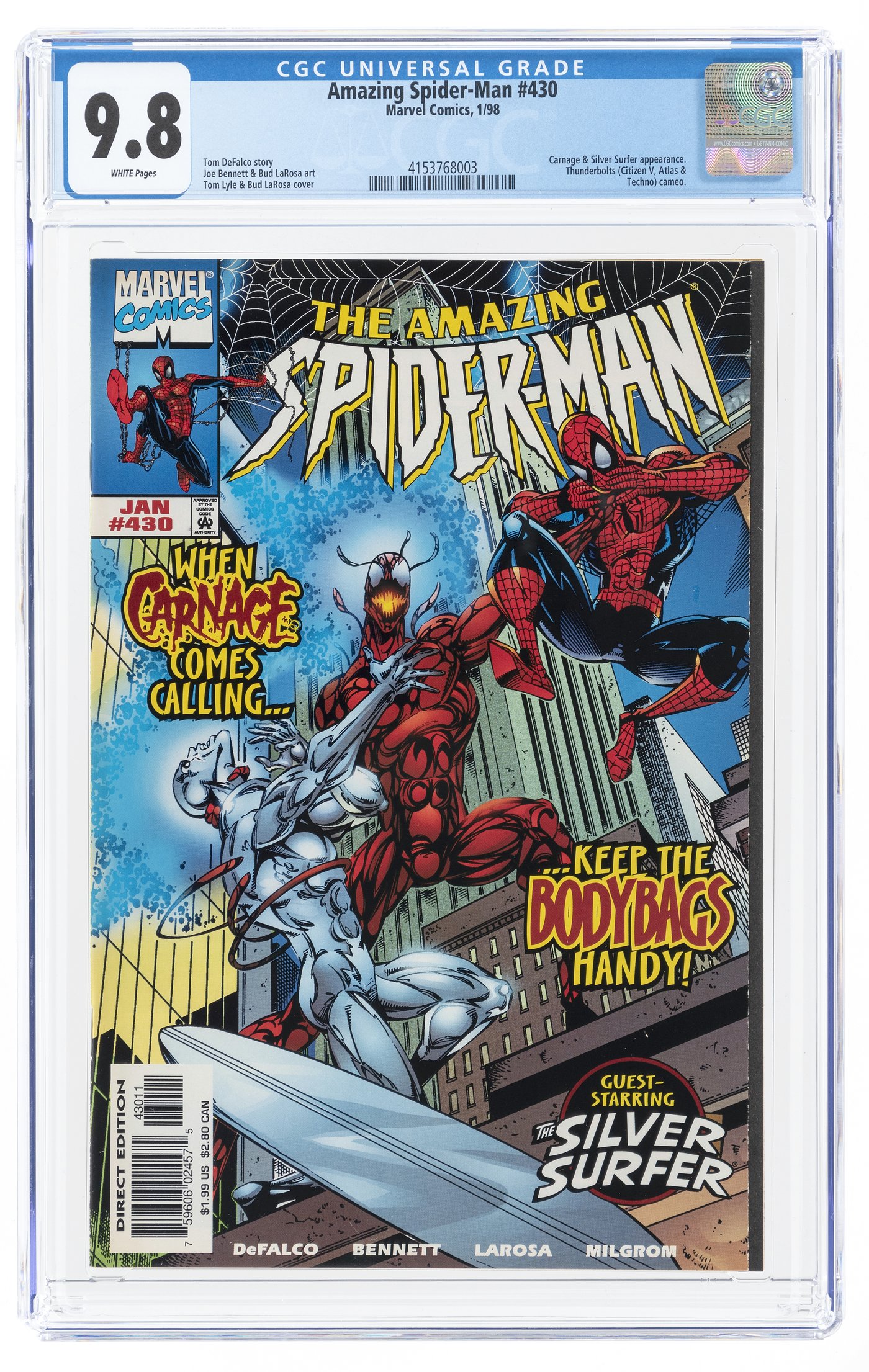 Hake S Amazing Spider Man January Cgc Nm Mint