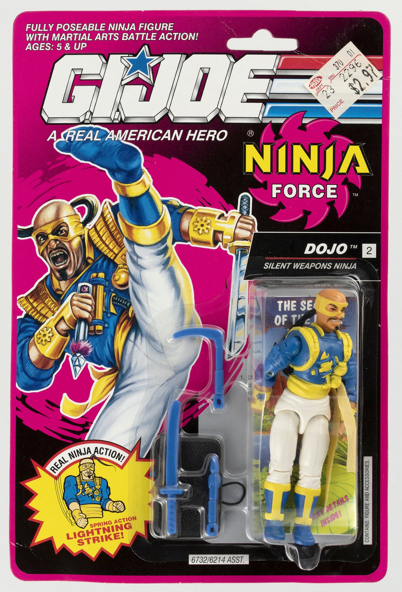 Hake S G I JOE 1991 NINJA FORCE DOJO SERIES 11 18 BACK CARDED