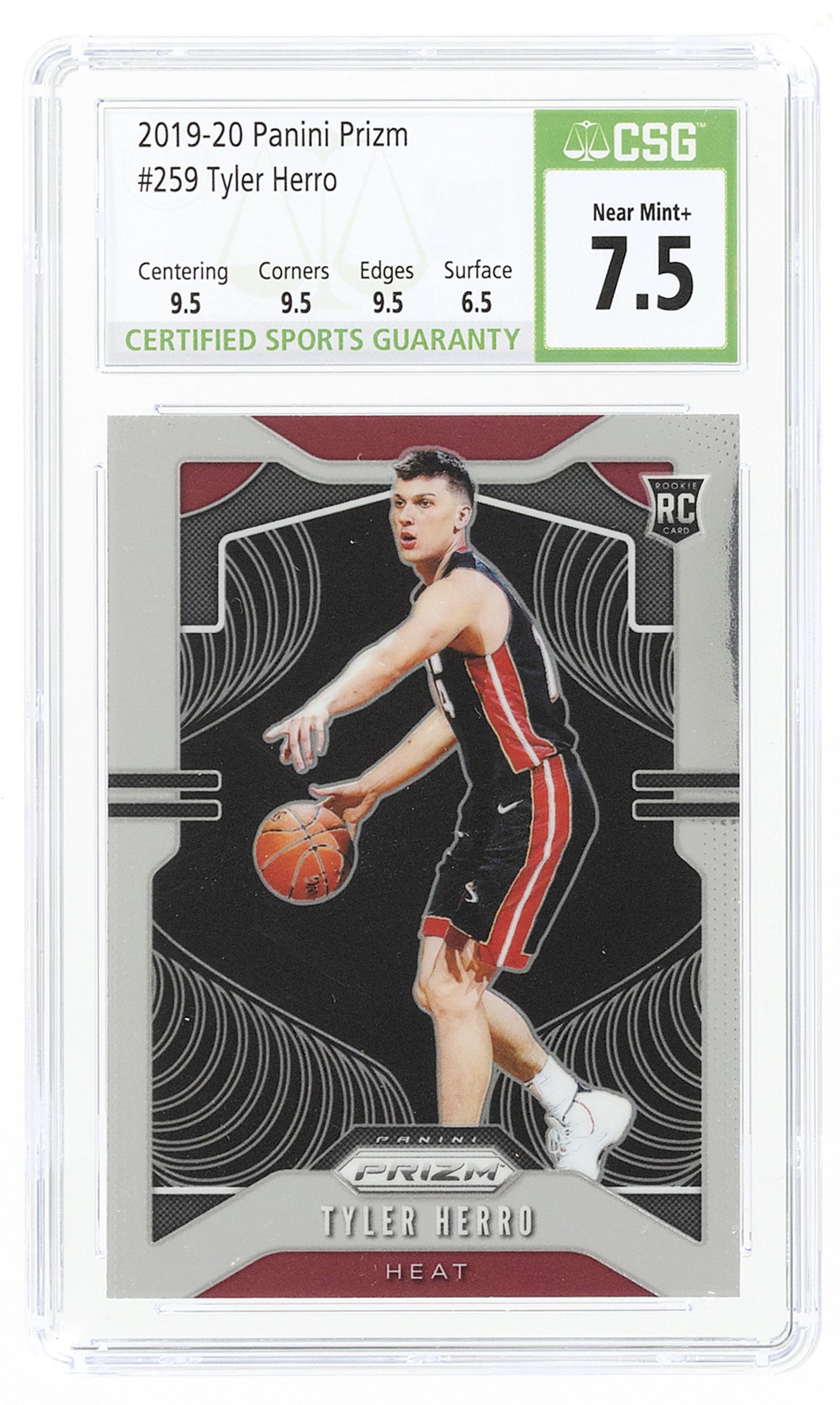 Hake S Panini Prizm Tyler Herro Rookie Card Csg Nm