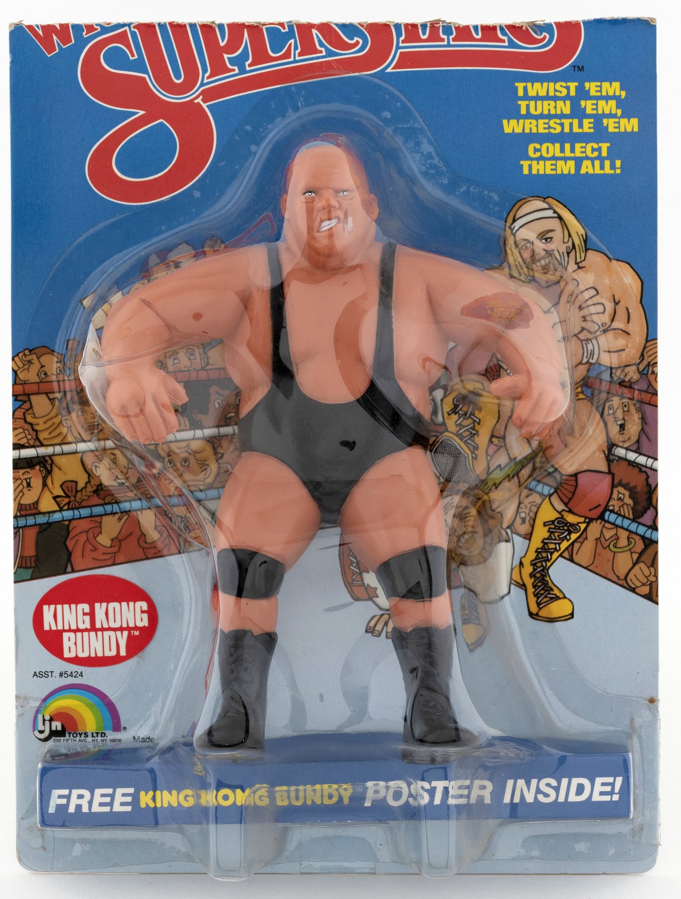 Hake S Wwf Ljn Wrestling Superstars Series King Kong Bundy Carded