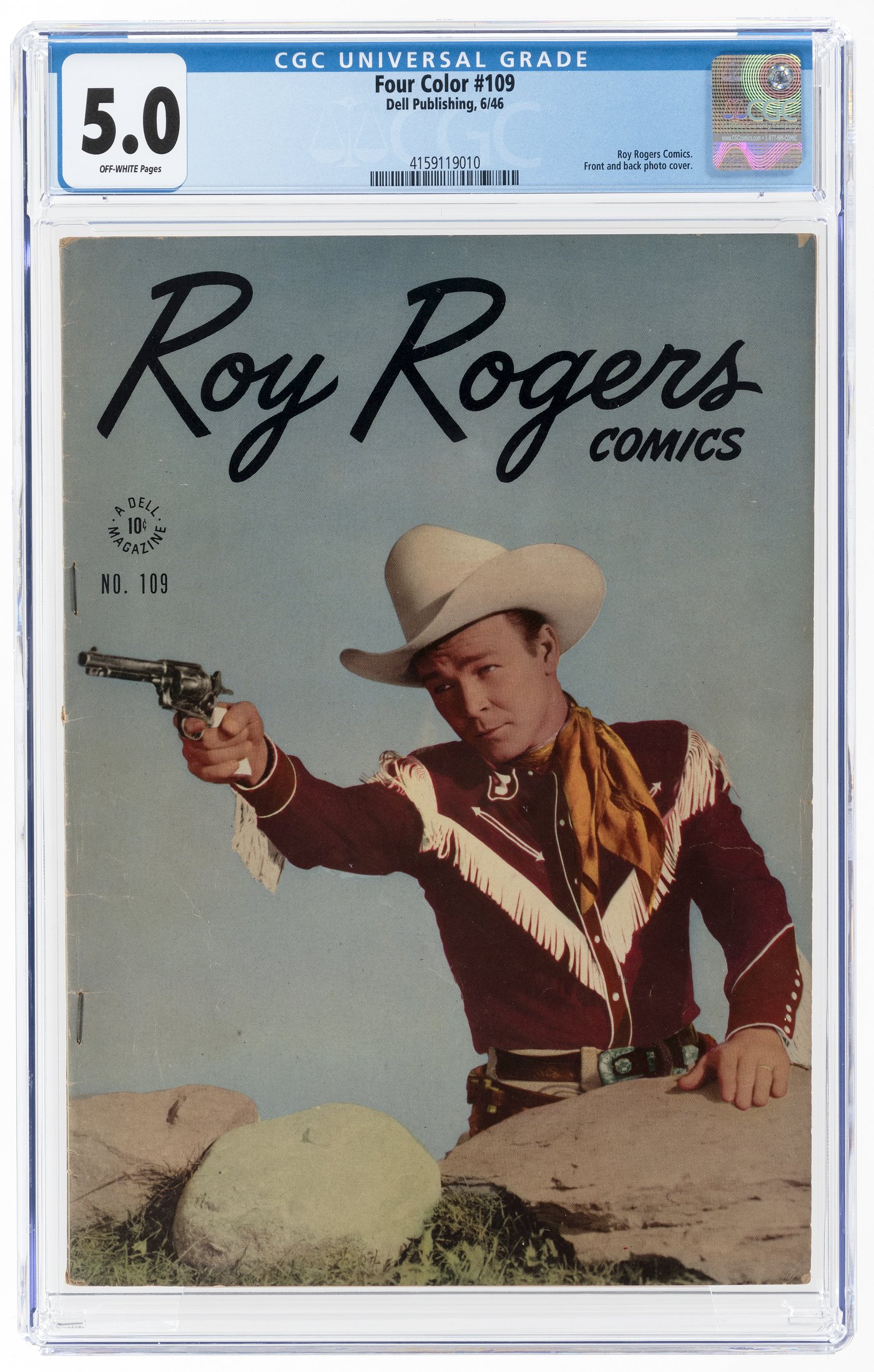 Hake S FOUR COLOR 109 JUNE 1946 CGC 5 0 VG FINE ROY ROGERS