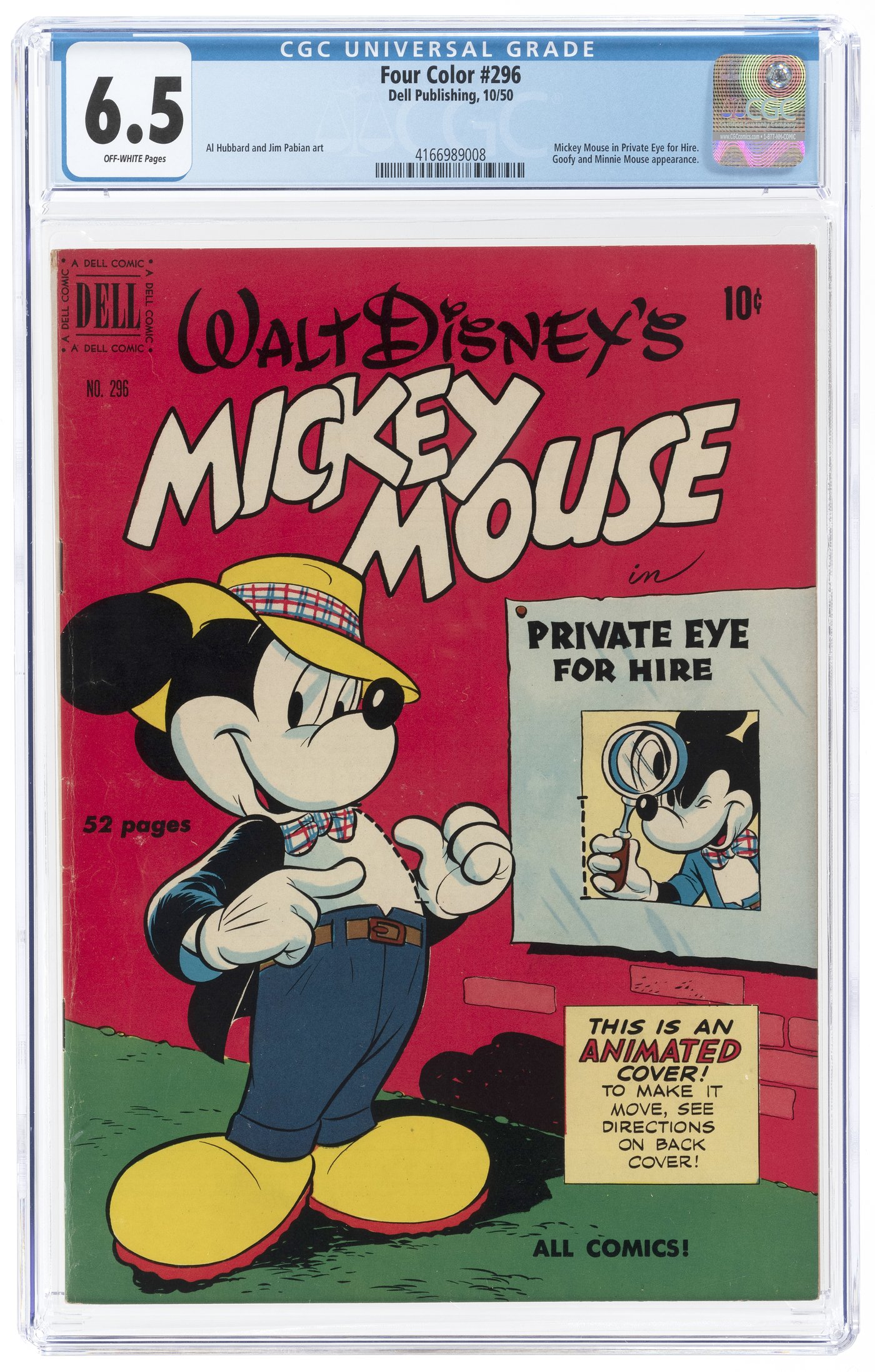 Hake S Four Color October Cgc Fine Mickey Mouse