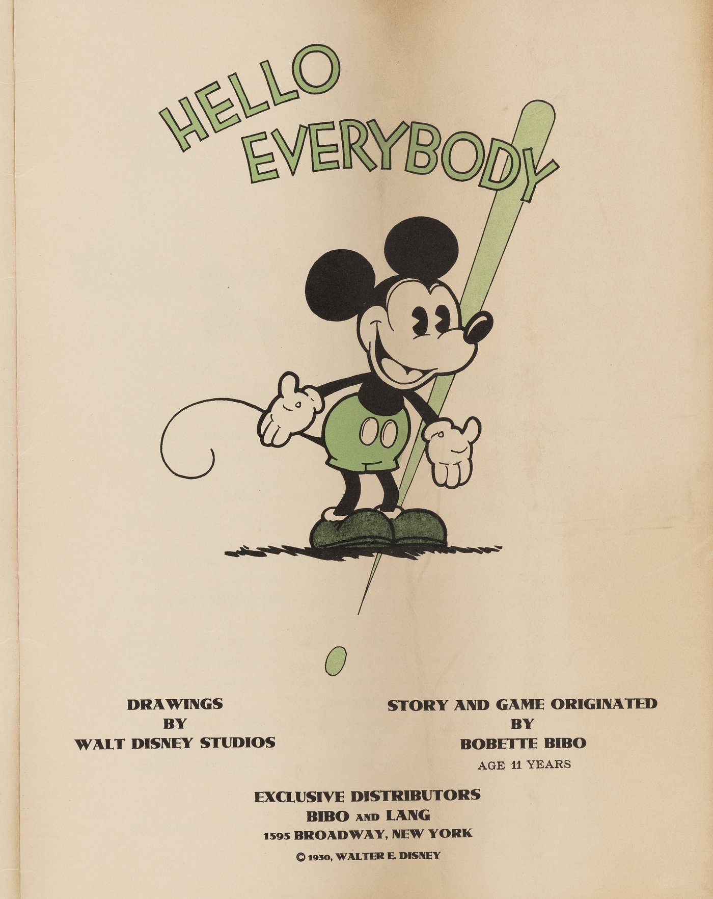 Hake S MICKEY MOUSE BOOK FIRST LICENSED DISNEY PUBLICATION