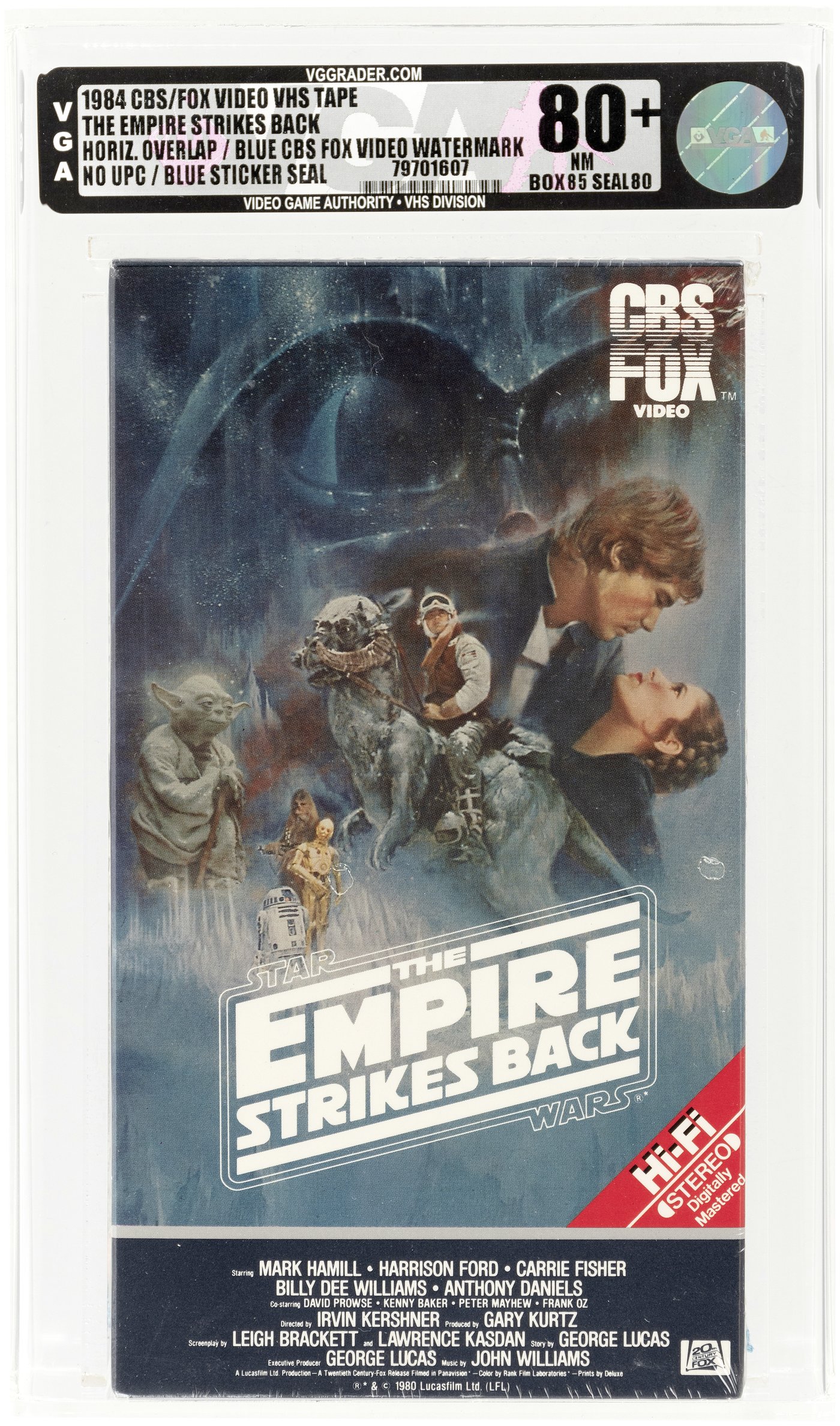 Hake S Star Wars The Empire Strikes Back Vhs Vga Nm Horizontal Overlap Blue Cbs