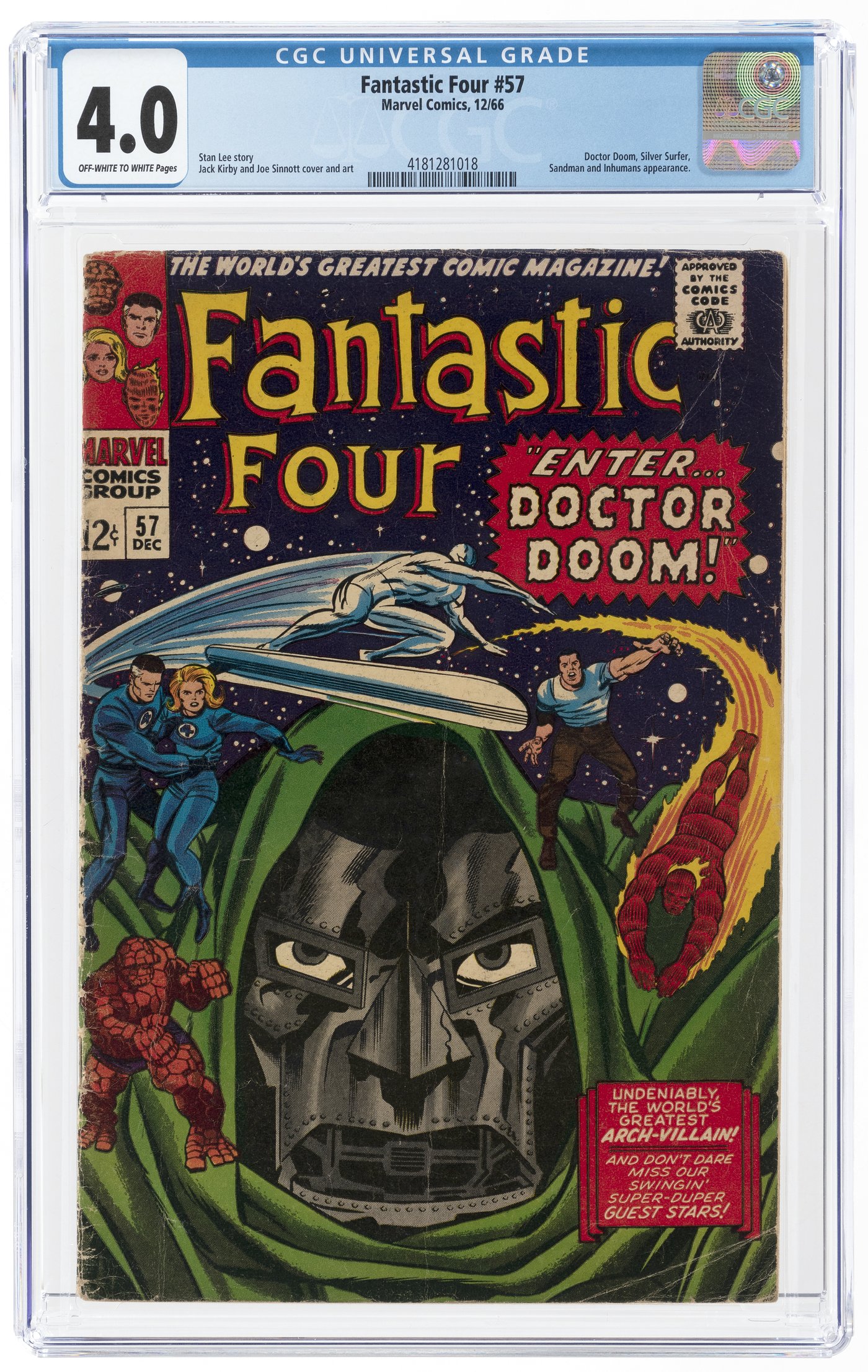 Hake S Fantastic Four December Cgc Vg