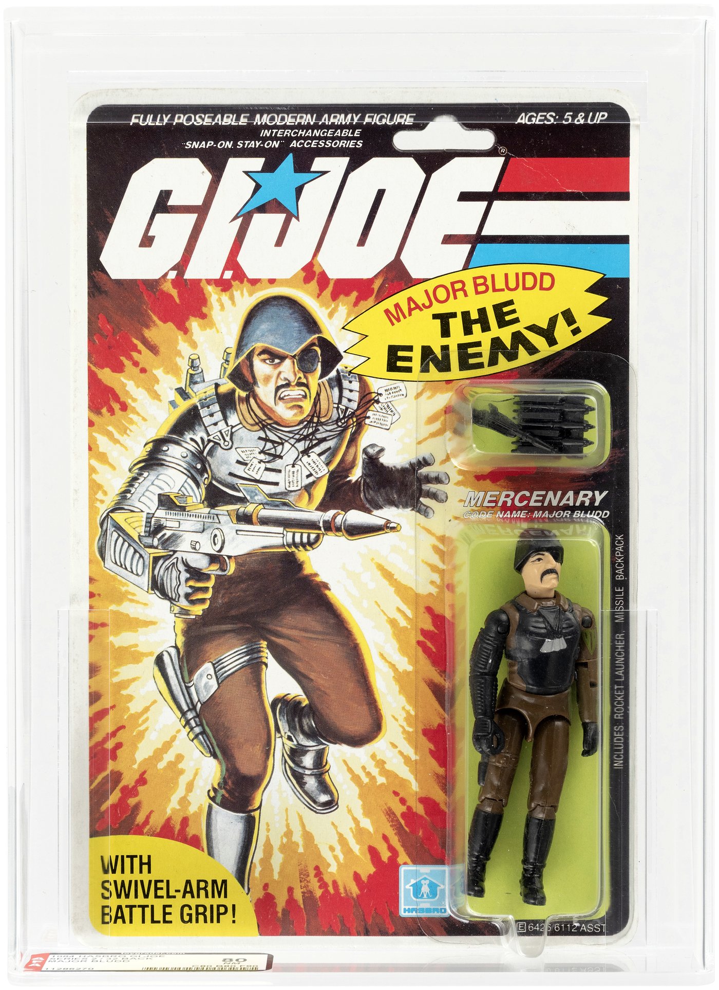 Hake S G I Joe Major Bludd Series Back Afa Nm