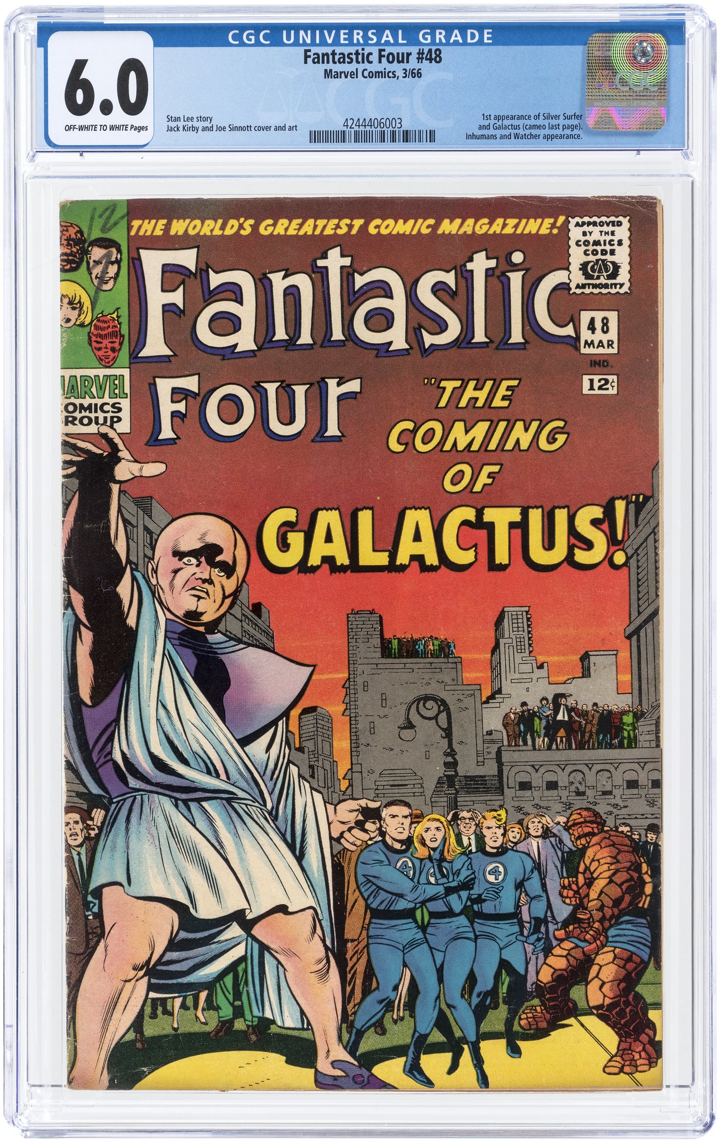 Hake S Fantastic Four March Cgc Fine First Silver