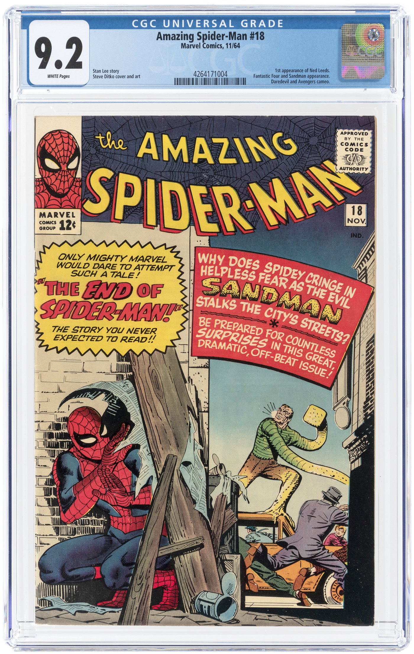 Hake S Amazing Spider Man November Cgc Nm First Ned