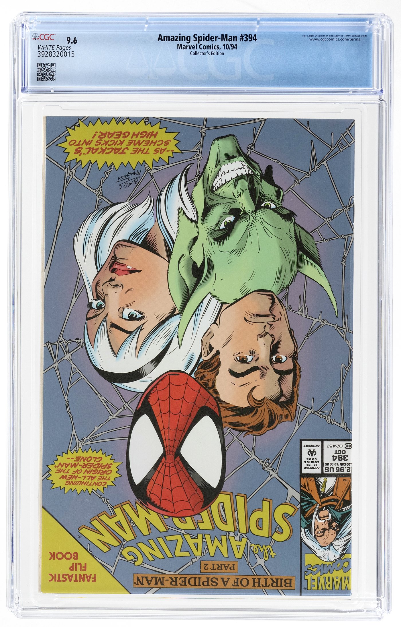 Hake S AMAZING SPIDER MAN 394 OCTOBER 1994 CGC 9 6 NM COLLECTOR S