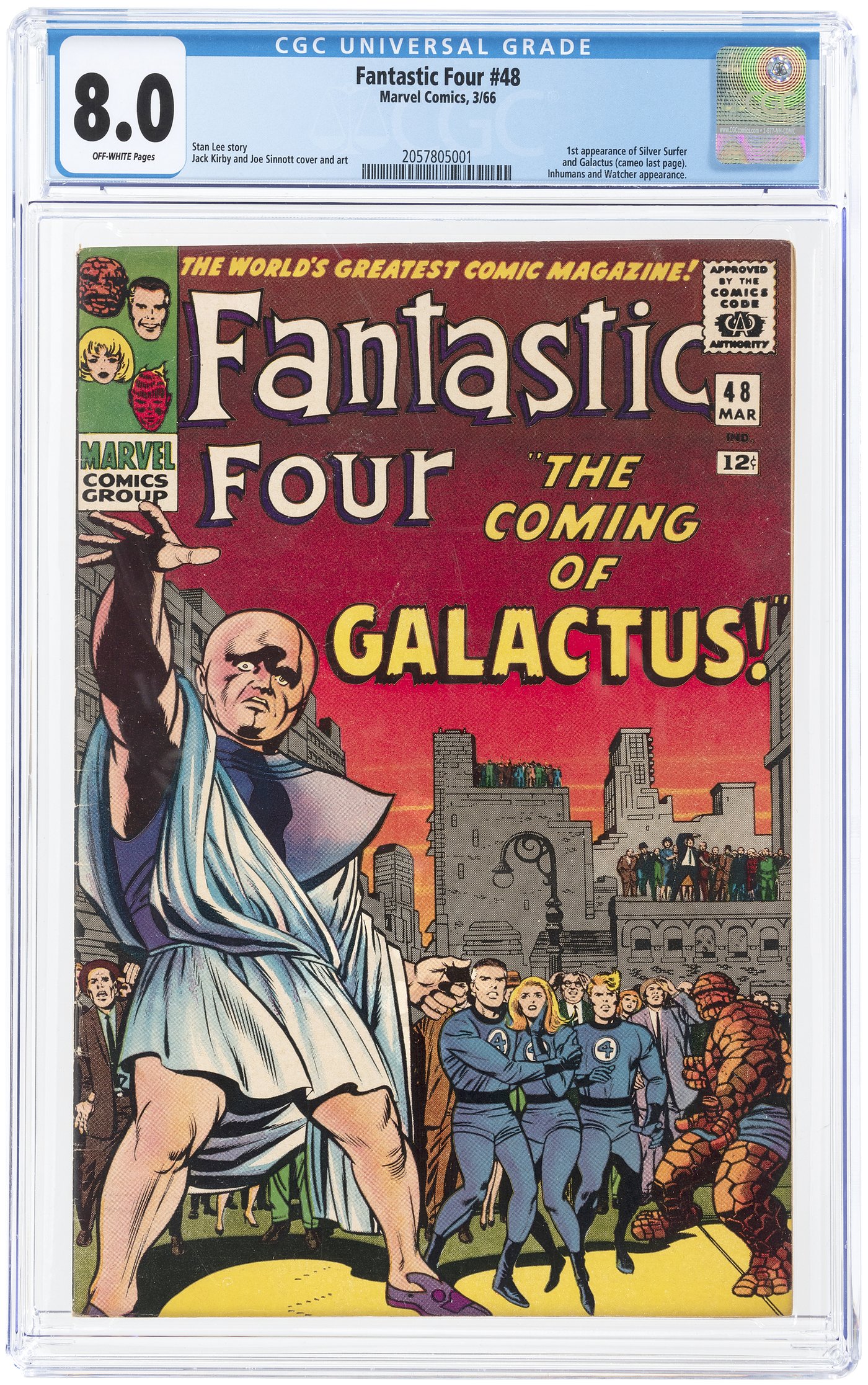 Hake S Fantastic Four March Cgc Vf First Silver Surfer