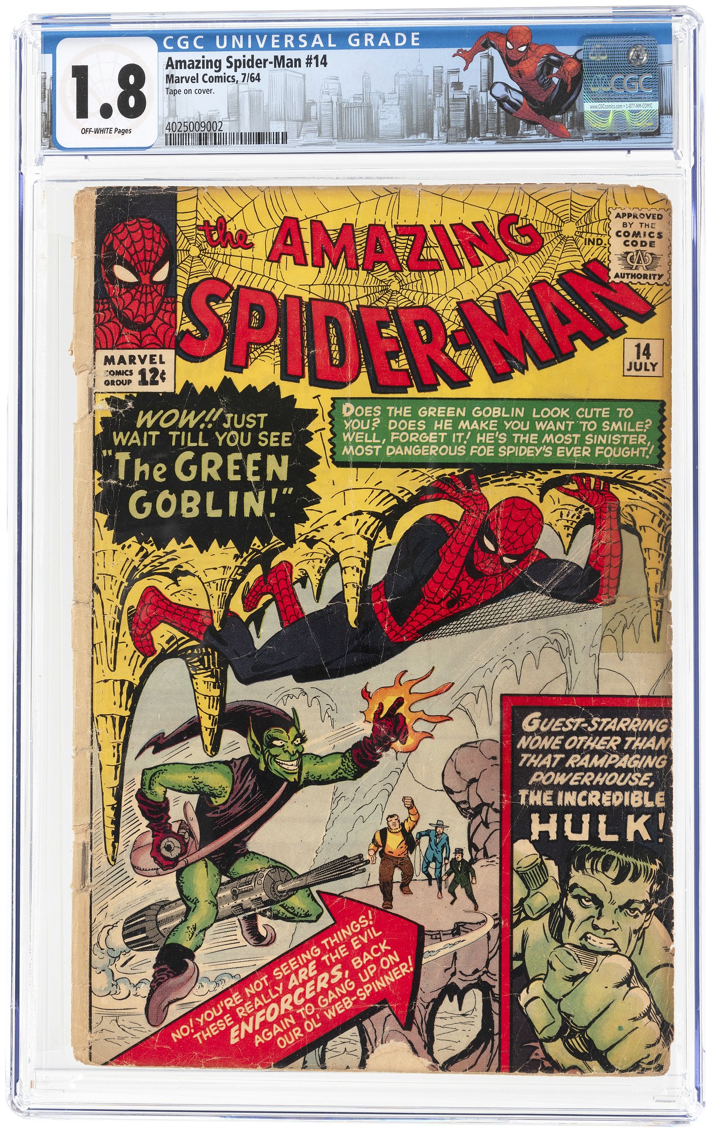 Hake S Amazing Spider Man July Cgc Good First Green