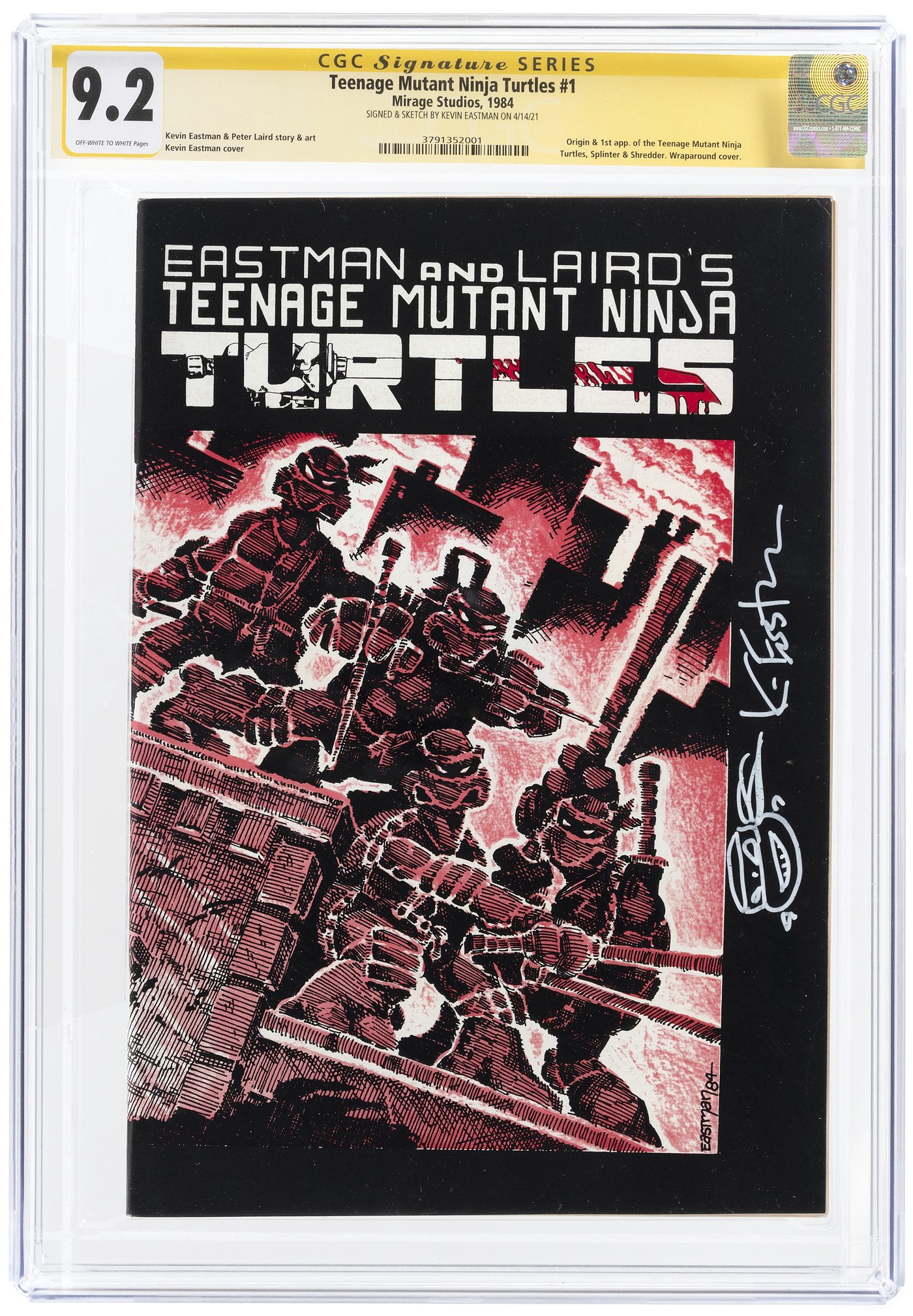 Hake S Teenage Mutant Ninja Turtles Cgc Nm Signature