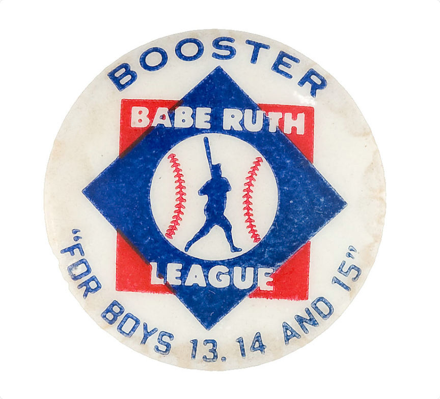 Hake S Babe Ruth League Button And Rare Card