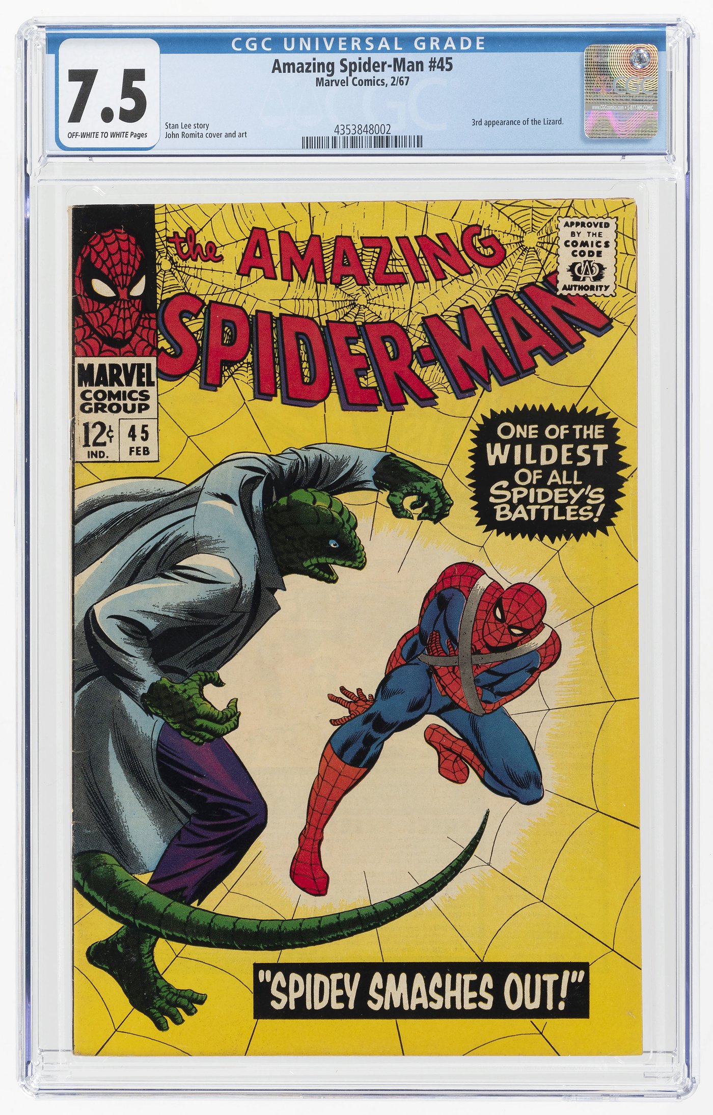 Hake S Amazing Spider Man February Cgc Vf