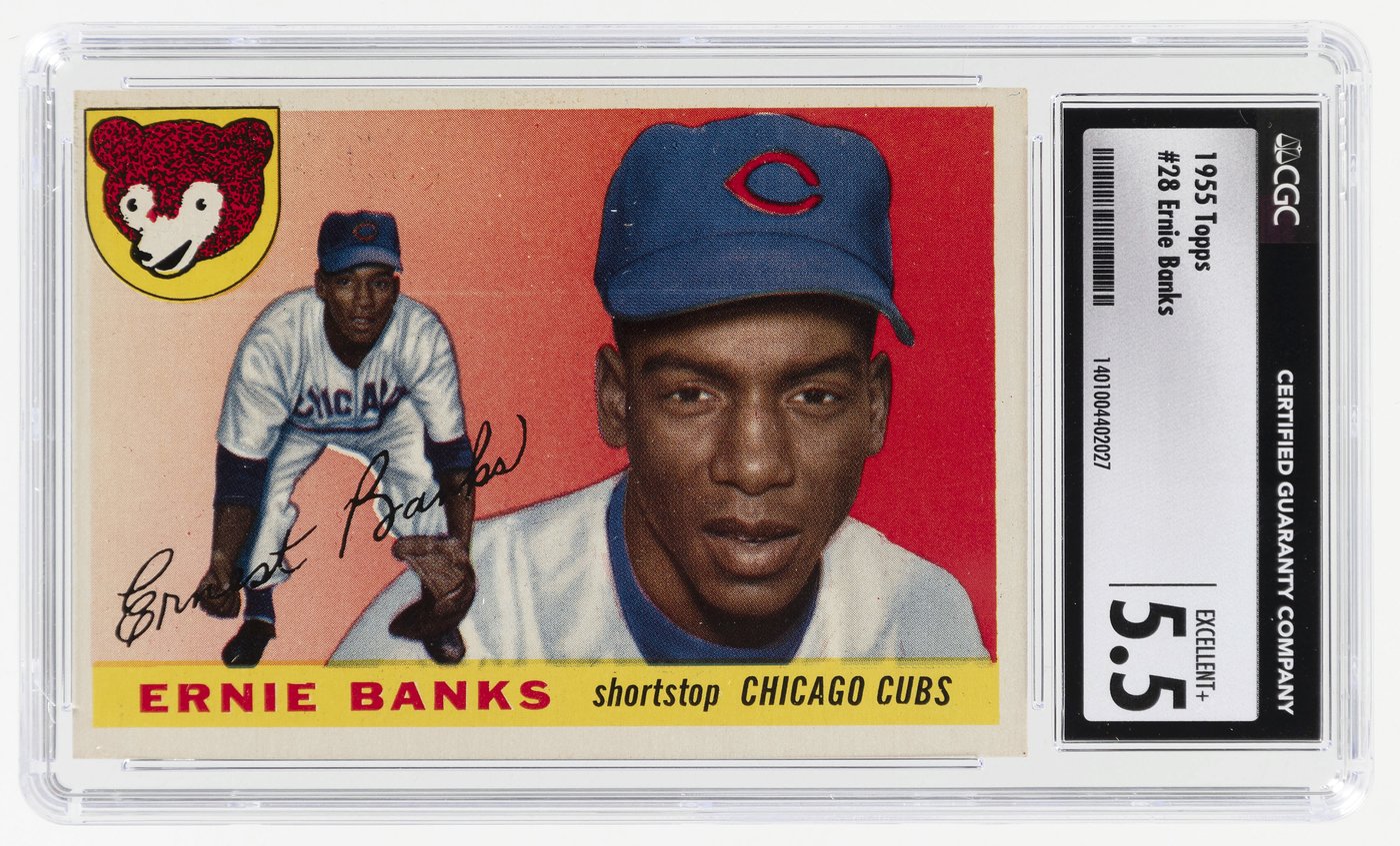 Hake S Topps Ernie Banks Hof Ccg Excellent