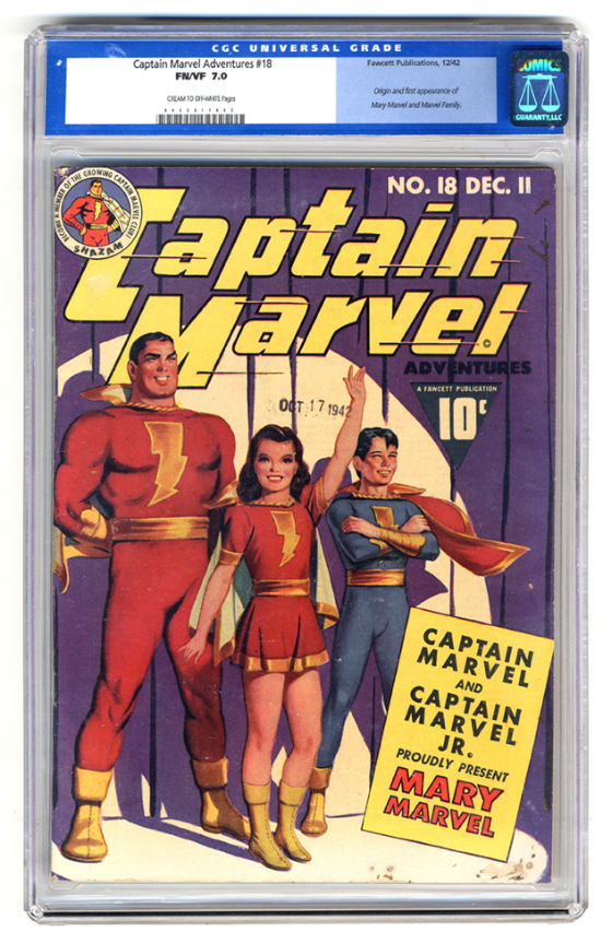 Hake S Captain Marvel Adventures December Cgc Cream To