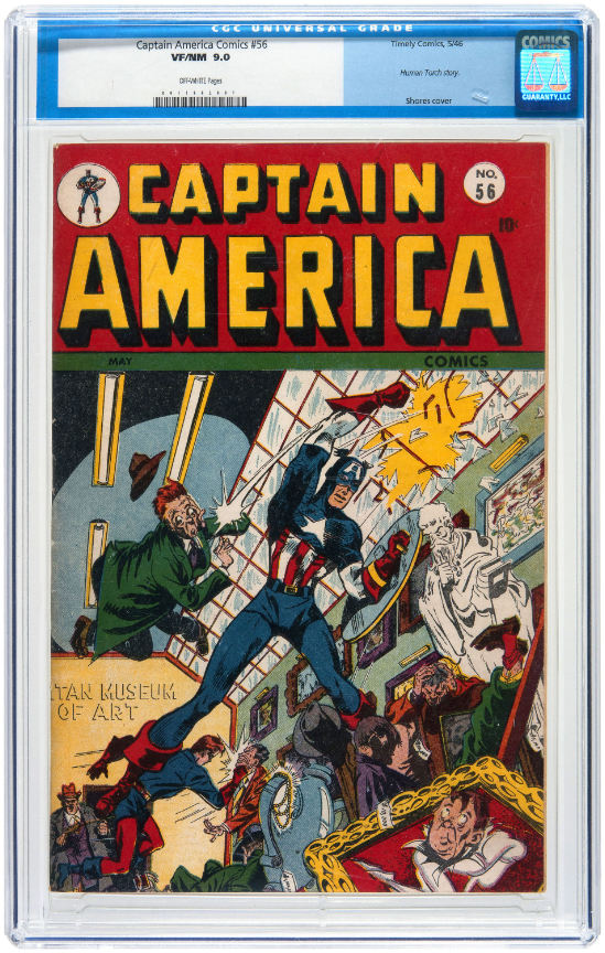 Hake S CAPTAIN AMERICA COMICS 56 MAY 1946 CGC 9 0 VF NM