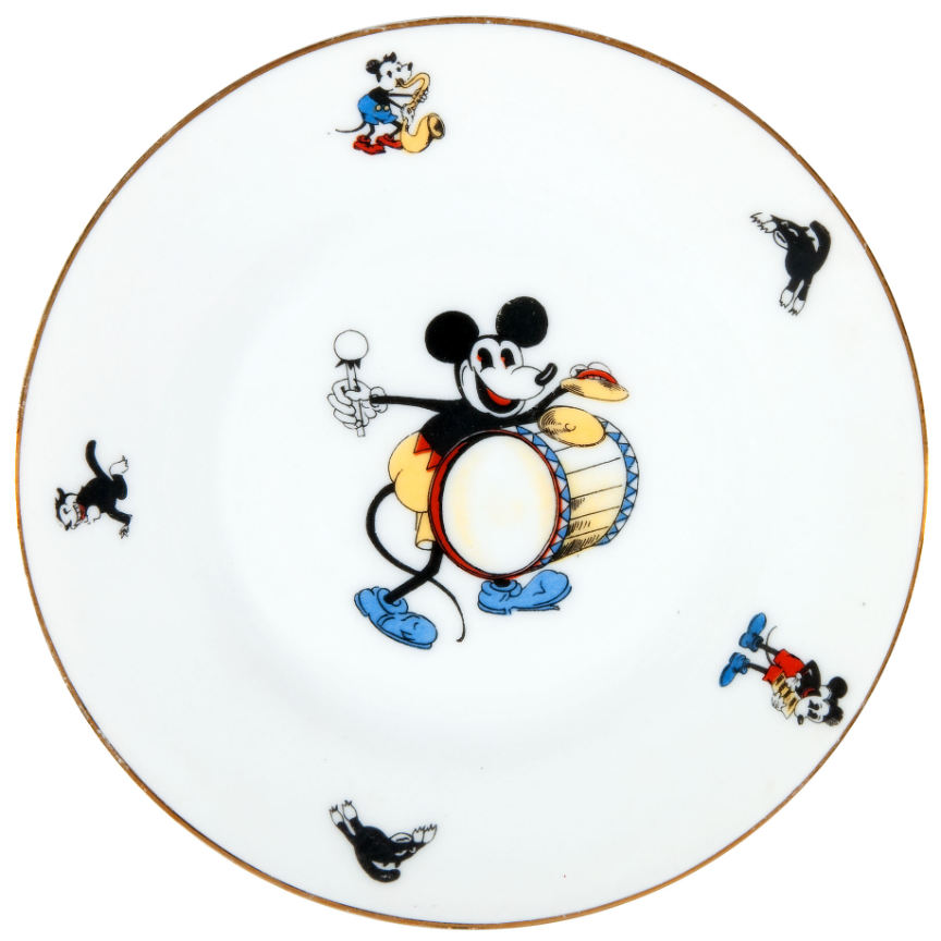 Hake S MICKEY MOUSE BAVARIAN CHINA PLATES TRIO