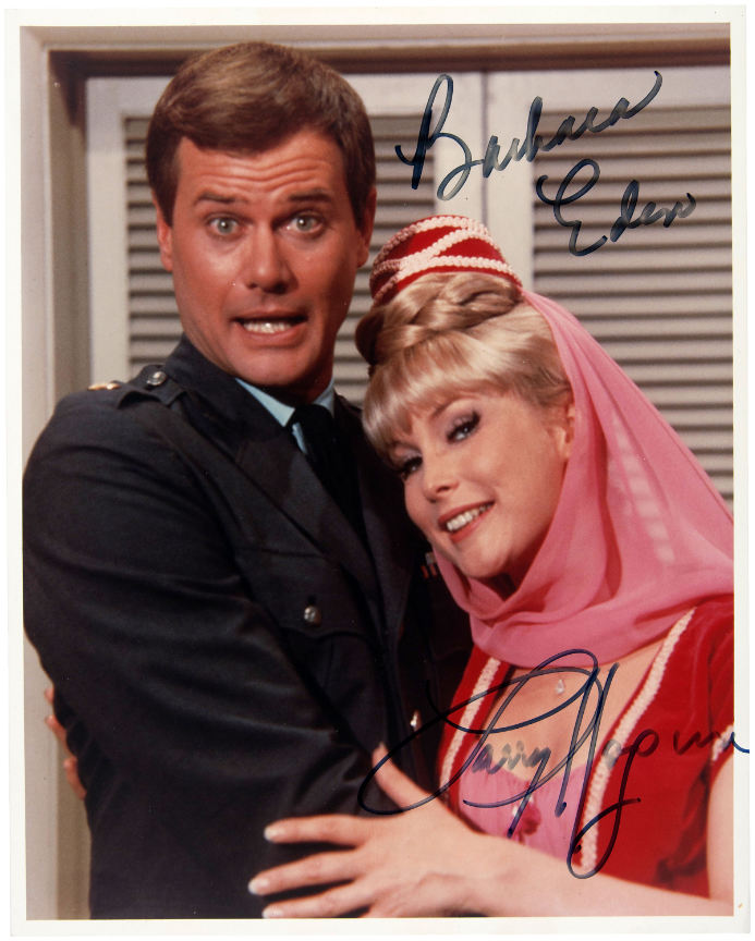 Hake S I DREAM OF JEANNIE BARBARA EDEN LARRY HAGMAN SIGNED PHOTO