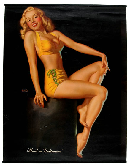 Hake S Marilyn Monroe Maid In Baltimore Pin Up By Earl Moran