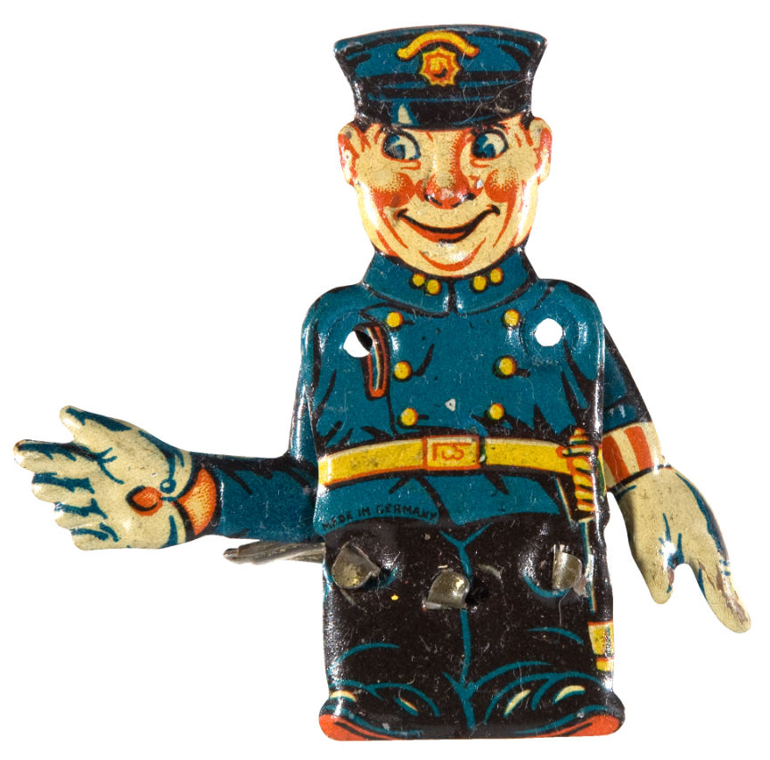 Hake S Traffic Policeman Early And Rare Figural Litho Tin Clicker