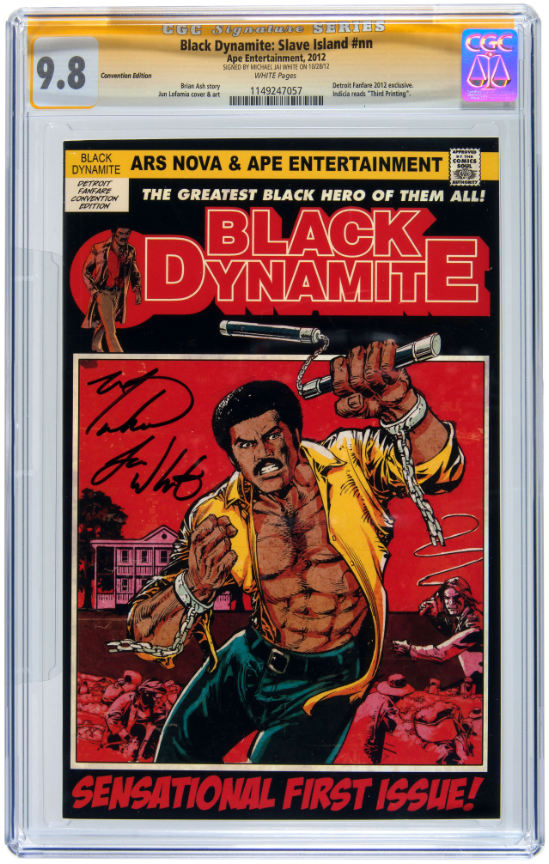 Hake S Black Dynamite Slave Island Nn Cgc Signature Series