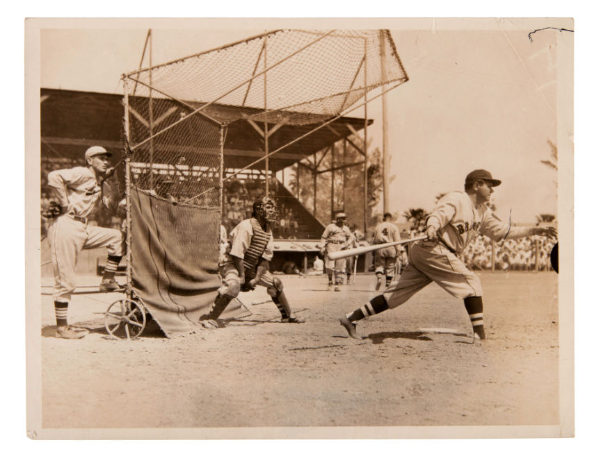 Hake S BABE RUTH WITH THE BOSTON BRAVES AT SPRING TRAINING NEWS