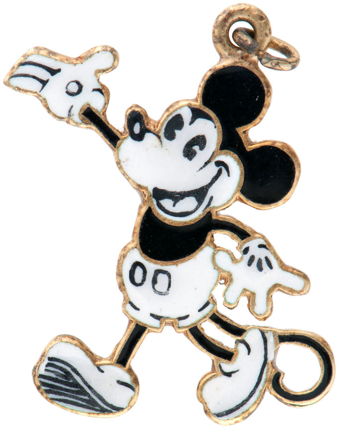 Hake S Mickey Mouse Rare S Enamel And Karat Gold Charm