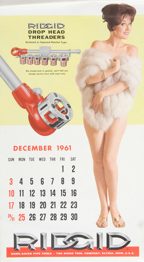 Hake S The Rigid Tool Company Pin Up Calendar Pair