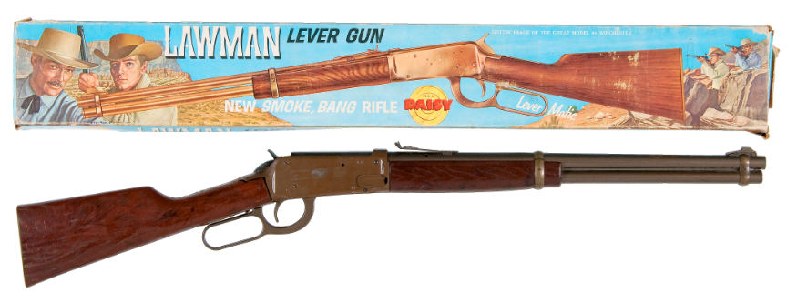 Vintage Daisy Lever Action Toy Rifle Cork Pop hot Gun w Bakelite Stock Hunter & Puma