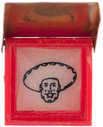 EXTREMELY RARE CISCO KID SECRET COMPARTMENT PORTRAIT RING.