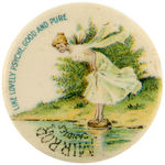 PSYCHE GREEK MYTHOLOGY WOMAN PICTURED ON BEAUTIFUL SMALL POCKET MIRROR FOR "MIRROR CANDIES."