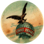 "FERNET-BRANCA" DOUBLE SIDED CELLULOID WHICH OPENS TO SERVE AS PILL CASE.