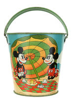 MICKEY AND MINNIE MOUSE SAND PAIL.