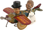 CHARLIE "McCARTHY THE PILOT - MORTIMER SNERD THE PASSENGER" MARX FACTORY PROTOTYPE WIND-UP PLANE.