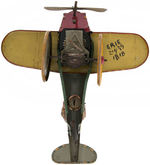 CHARLIE "McCARTHY THE PILOT - MORTIMER SNERD THE PASSENGER" MARX FACTORY PROTOTYPE WIND-UP PLANE.