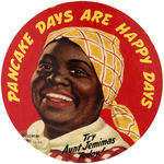 RARE 1952 LARGE 4" CARDBOARD CLERK'S BADGE FOR AUNT JEMIMA.